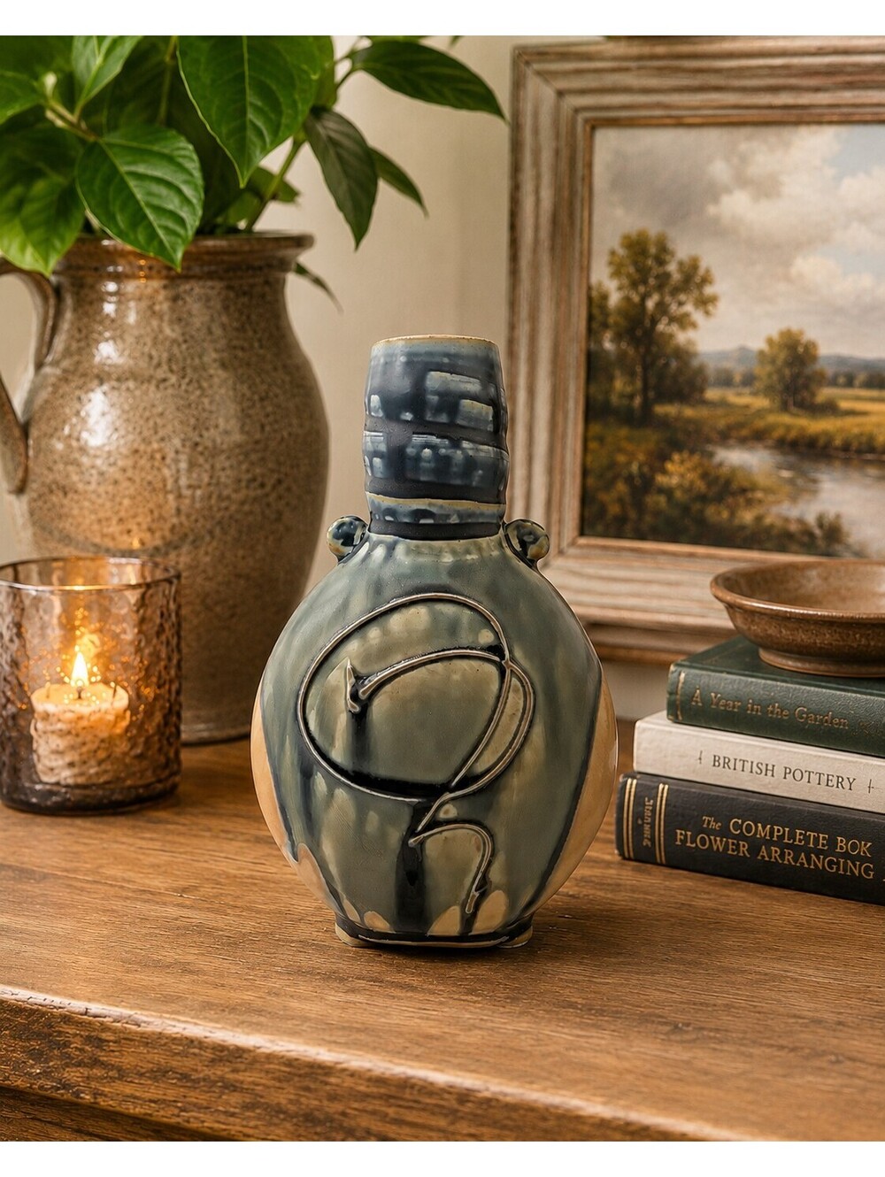 James Sankowski Ballston Lake Pottery Signed Studio Art Vase 7.5"
